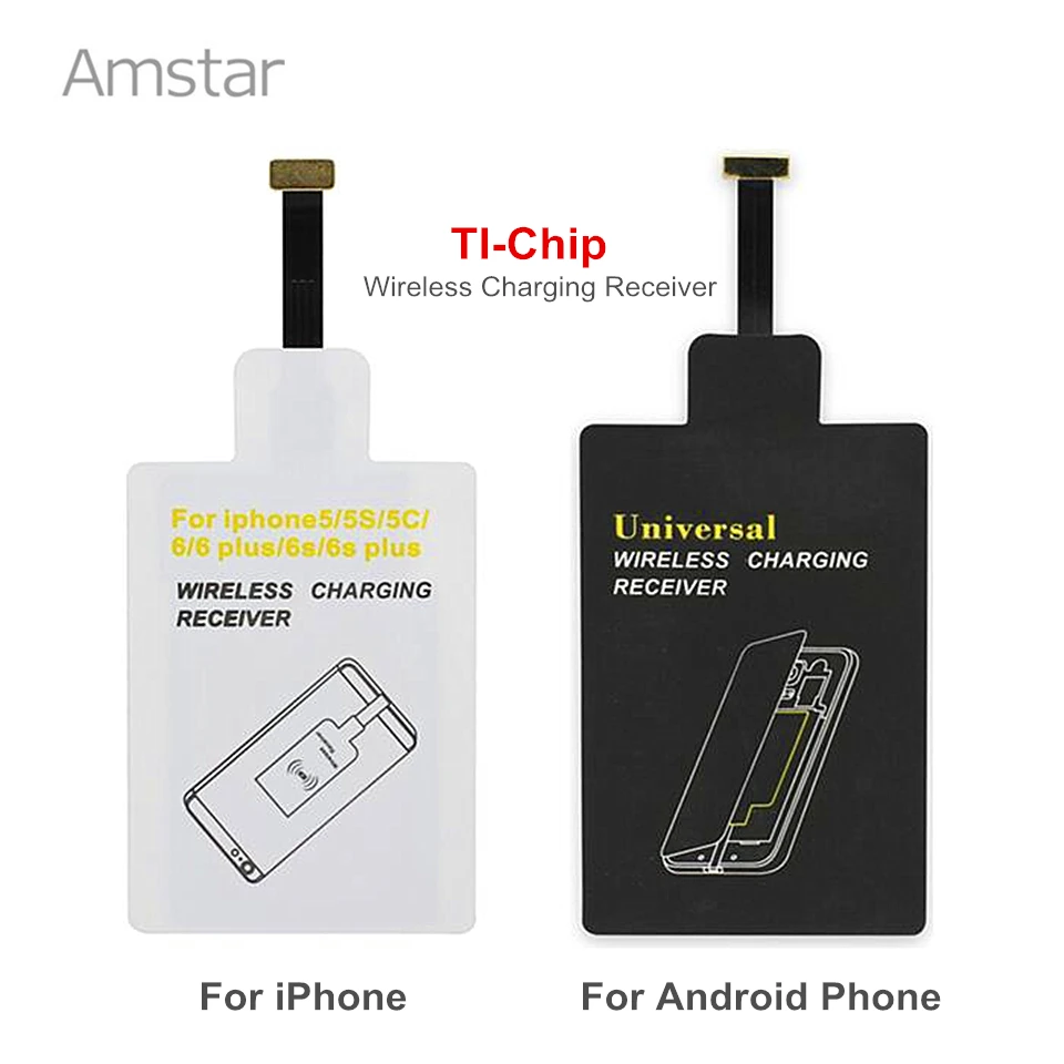 Amstar Qi Беспроводное зарядное устройство приемник TI чип Беспроводная зарядная