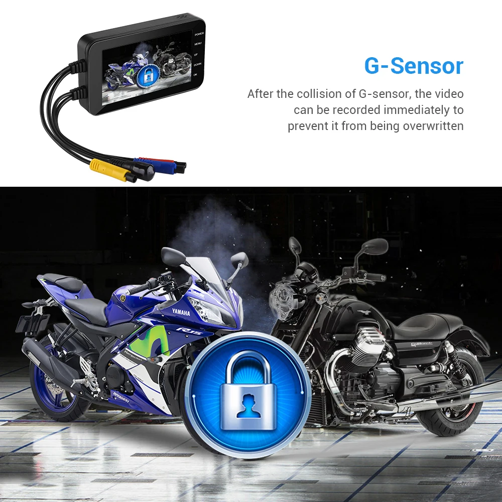 WONVON 4 &quotlcd wifi мотоциклетная камера IP67 140 градусов Dashcam экшн DVR циклическая запись| |