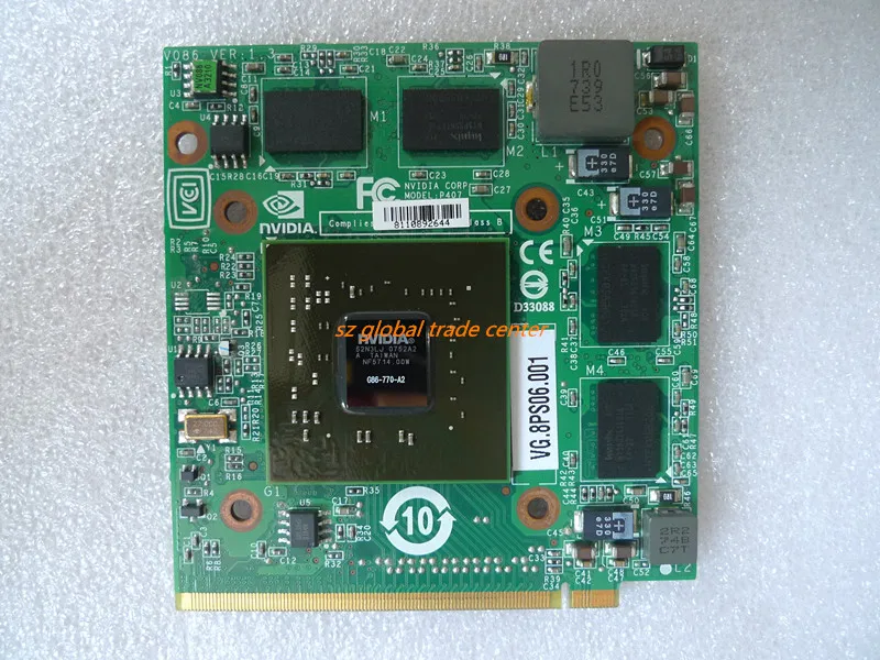Видеокарта nVidia GeForce 8600 8600M GS 8600MGS MXM II DDR2 256 Мб G86-770-A2 для ноутбука Acer 4520 5520 5920 7720G 6930G