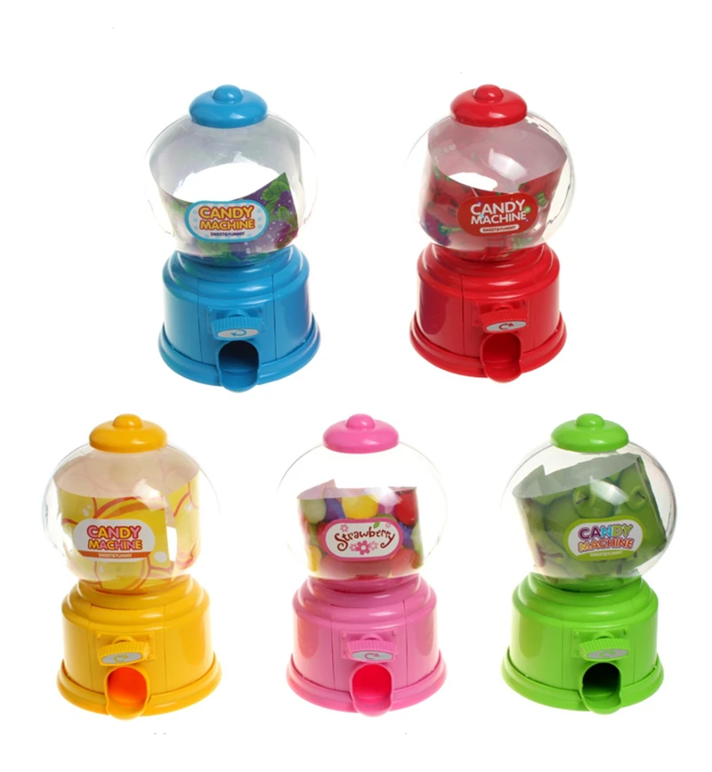 54pcs Plastic Mini Small Candy Machine Bubble Gumball Dispenser Coin Bank Kids Toy For Gumballs Peanuts And Snacks | Дом и сад
