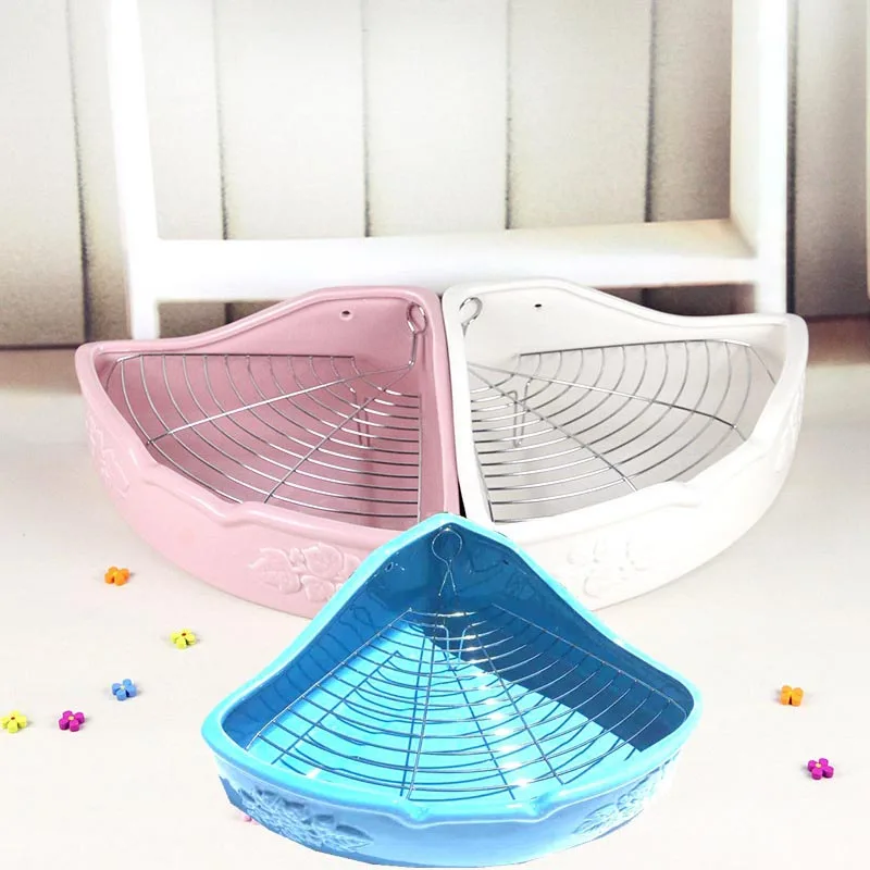 Керамический горшок для туалета домашних животных тренажер угловой ящик