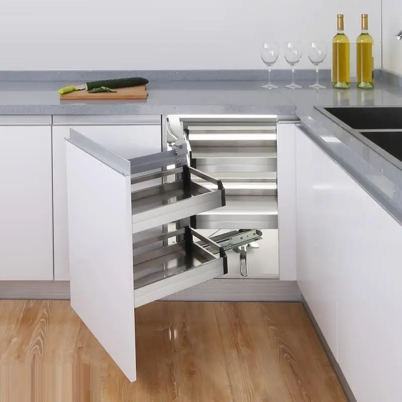 Number 1 Для Keuken Organizar блюдо Cucina Cestas Corredera кухонная стойка из нержавеющей стали Cozinha кухонная корзина для шкафа - Цвет: Number 1
