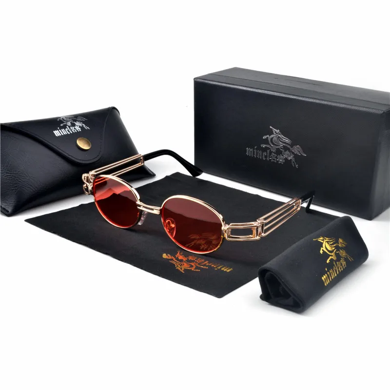 Винтажные мужские солнцезащитные очки для мужчин и женщин в стиле панк хип-хоп