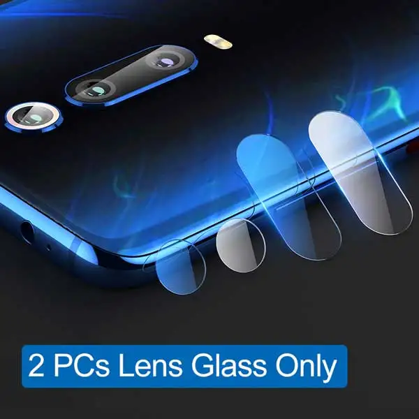 2PCs Lens Glass Для Xiao mi Red mi K20 Note 7 8 mi 9 SE 9T Pro закаленное стекло Защита объектива камеры защитное кольцо для Red mi Note 8 7 Чехол бампер - Цвет: 2PCs Lens Glass