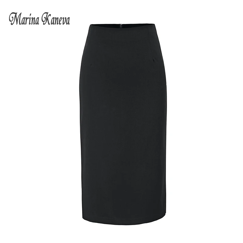 2018 Women Skirt 4XL Work Fashion Black Slim High Waist Pencil Bodycon Sexy Mini Office | Женская одежда