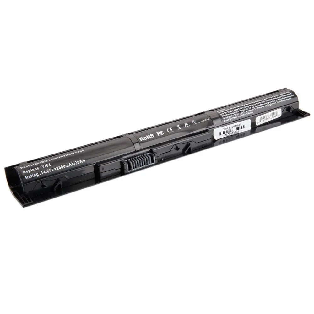 Новый 2200 мАч 4 ячейки черный Аккумулятор для ноутбука HP VI04 TPN-Q140 15-AB093TX 15-AB525TX 15-AB548TX