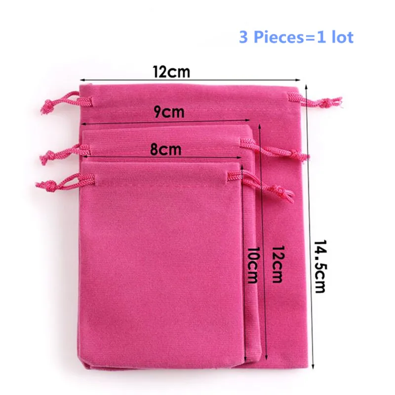 3 шт. бесплатная доставка маленький фланелевый мешочек для украшений Подарочный