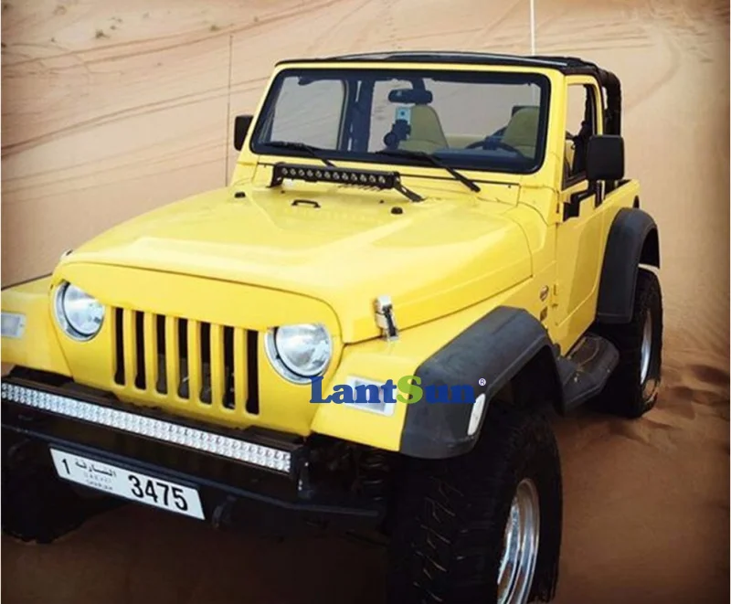 Lantsun One Piece 97 06 Angry Skull решетка матовая Черная для TJ wrangler|grille wrangler|wrangler tjjeep tj |