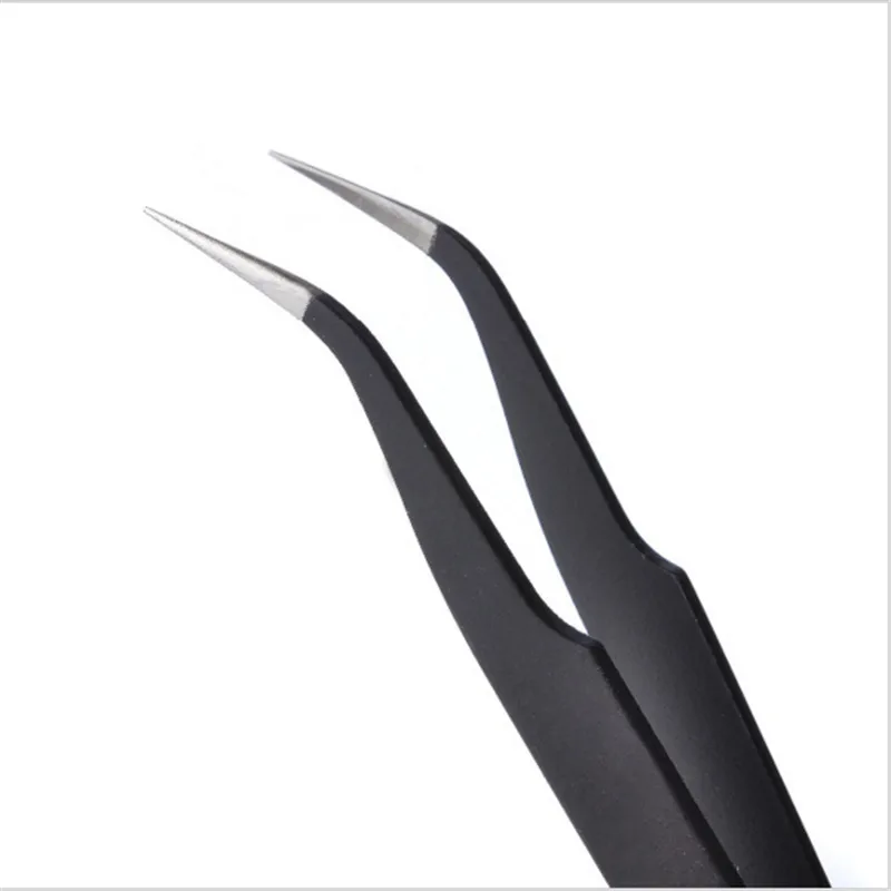 Прямые и Изогнутый пинцет для наращивания ресниц 2 шт. Изогнутые Пинцет дизайна