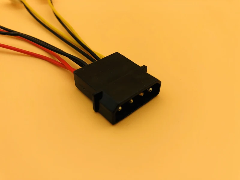 Новый Компьютерный Вентилятор охлаждения силовые кабели 4Pin Molex к 3Pin вентилятор
