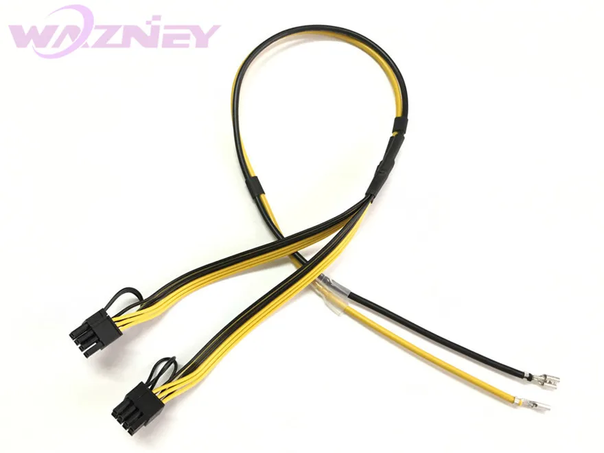 PCIe PCI E разъем для видеокарты ПК терминал 3 Molex 8pin 8 pin (6 + 2) Кабель питания шахтера 12AWG