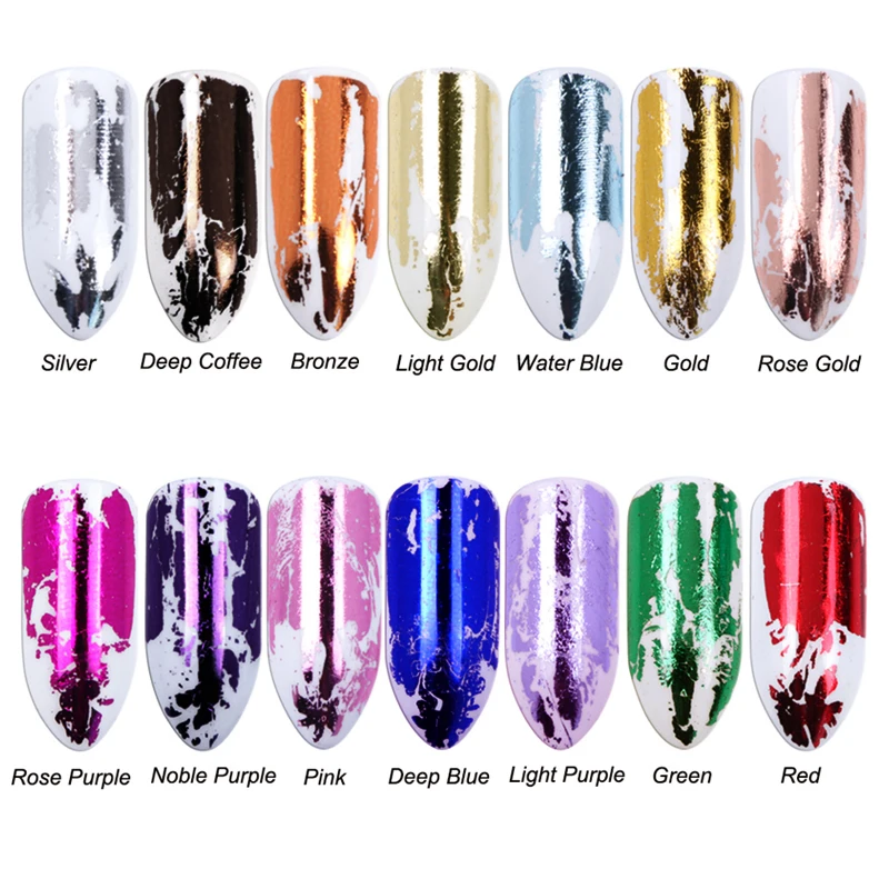 Металлические цветные наклейки для ногтей 5 метров/шт. лак переводная пленка