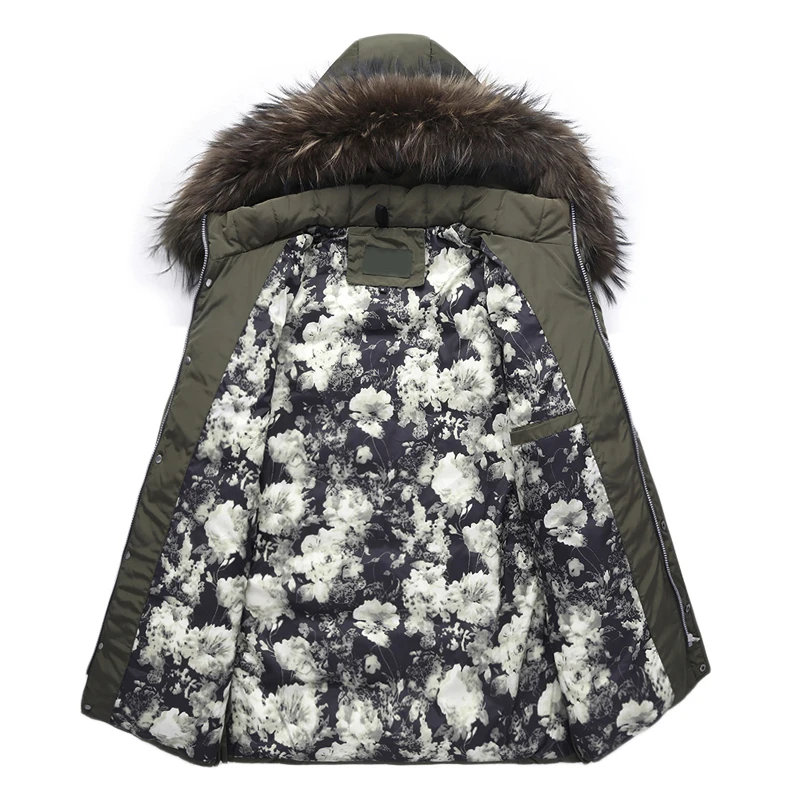 MIACAWOR New -20 Degree Warm Winter Jacket Duck Down Thick Snow Parka Hooded Casual Coat Windproof Outerwear J506 | Мужская одежда