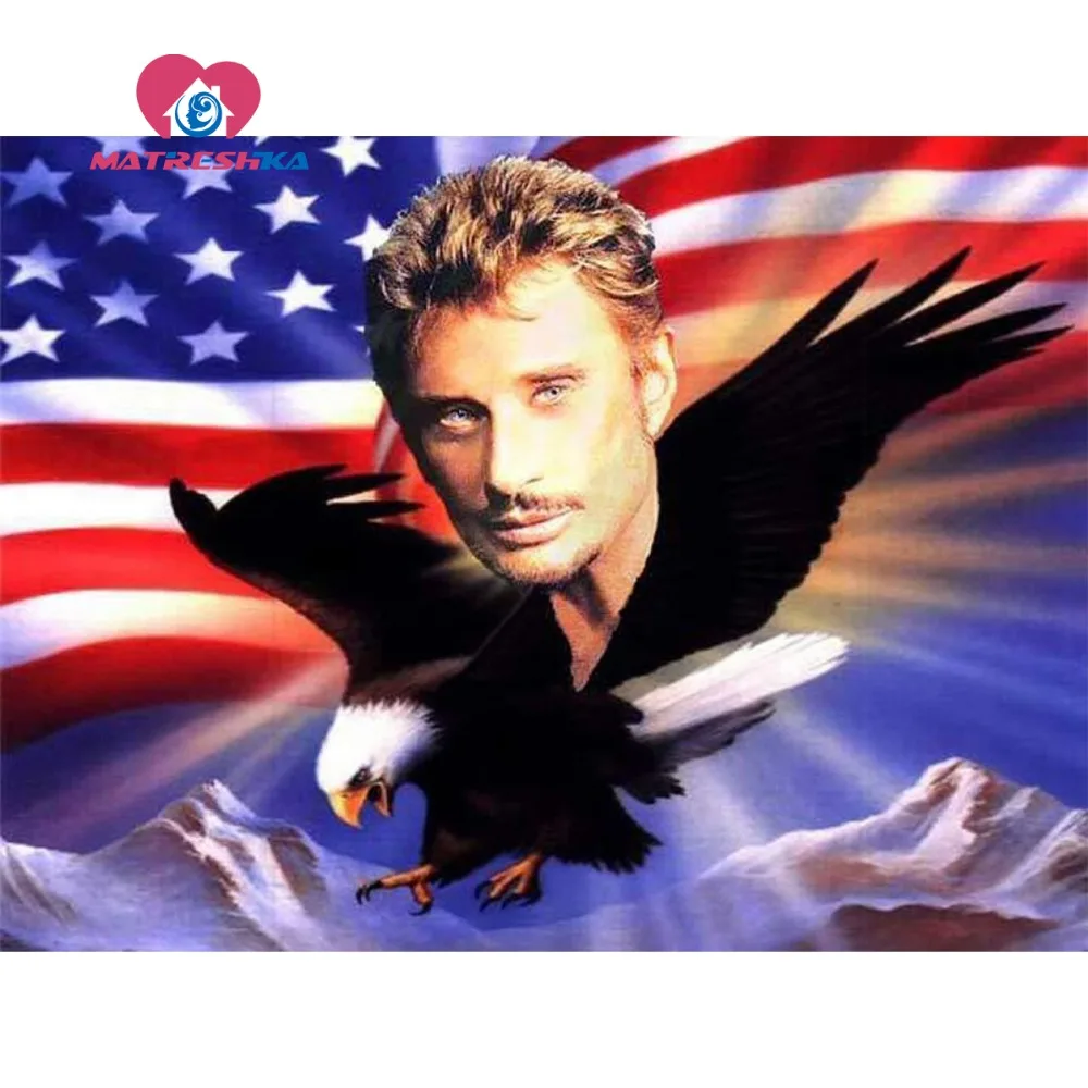 Алмазная живопись полноразмерная картина Джонни Хелли Стразы алмазная вышивка