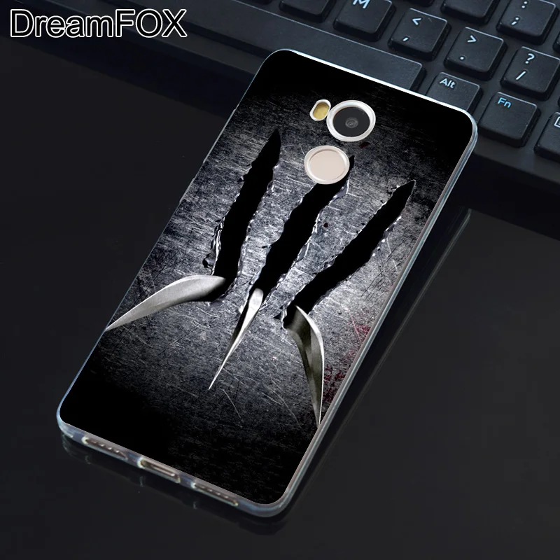 DREAMFOX L401 The Wolverine Soft TPU Silicone Case Cover For Xiaomi Redmi Note 3 4 4X 5 5A 6 7 Pro Global |