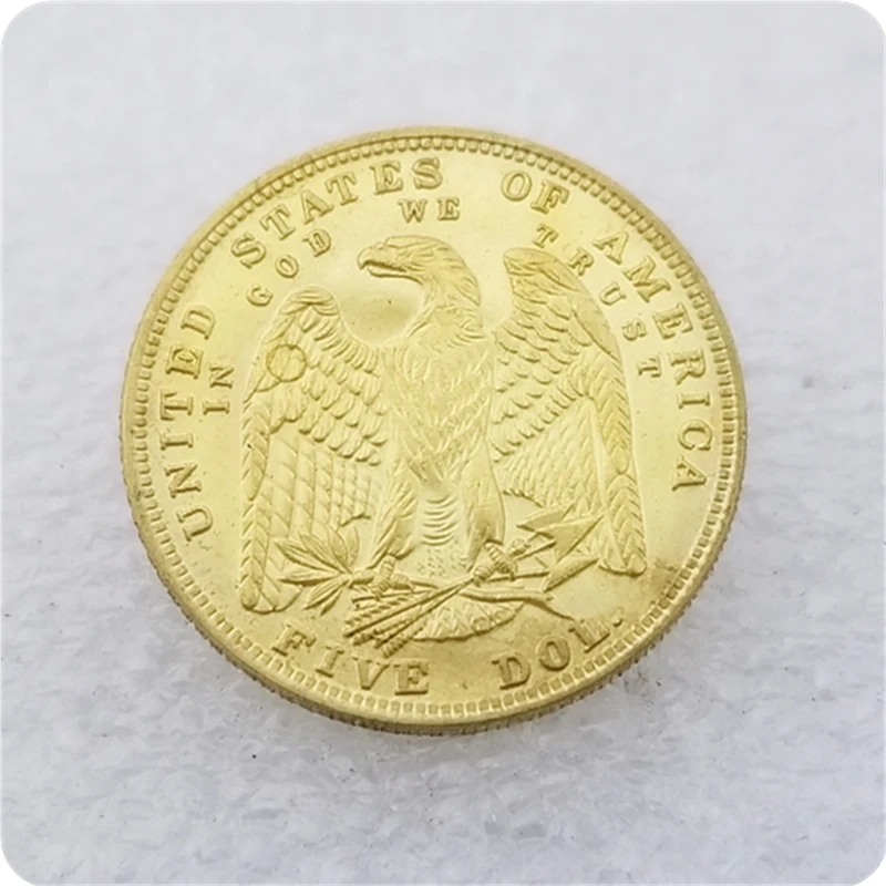 Копия реплики США 1878 $5 00 &quotДвойная повязка для волос&quot Узоры свободы КОПИЯ