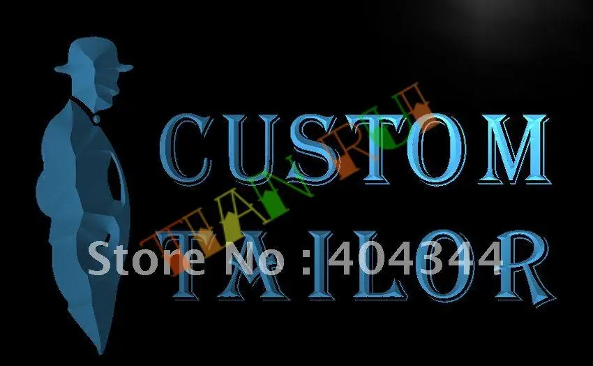 

LB251- CUSTOM TAILOR Made Shirts Suits Light Sign