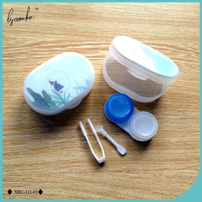 Lymouko 2pcs/Lot All Sorts of Design Patterns Portable Contact Lens Case with Mirror Mini Kit Holder Lenses Box for Women | Аксессуары