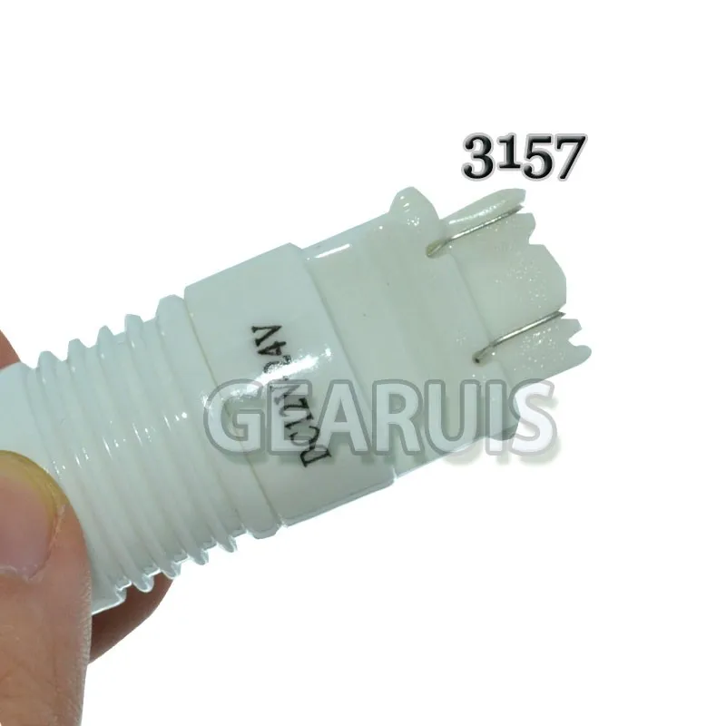2 шт. T25 3156 3157 керамические линзы 6 SMD 7020 LED Вт P27/7 P27W автомобильные тормозные огни