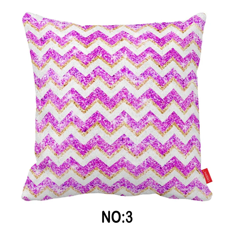 Зеленый Розовый Бирюзовый Блеск шеврон с принтом автомобиля декоративные Пледы