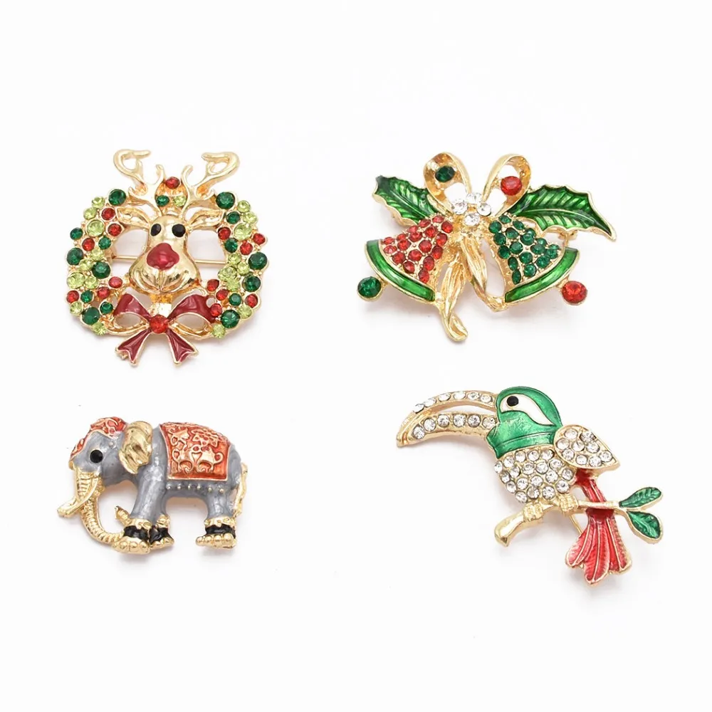 

Animal Brooch Pins For Women Bling Rhinestone Elk Elephant Brooches Brooches Pin Jewelry Wedding Party Bijoux Best Gift