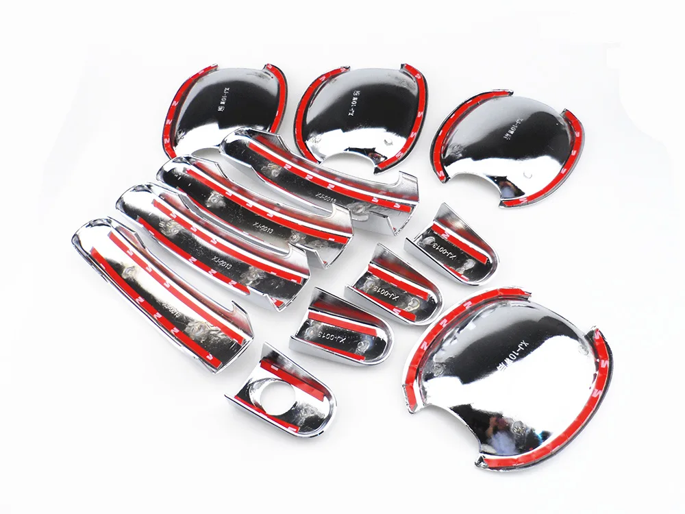 Alijunda ABS хромированные дверные ручки крышки отделка украшения для Ford Focus 2012 для Kuga 2013 автомобильные аксессуары