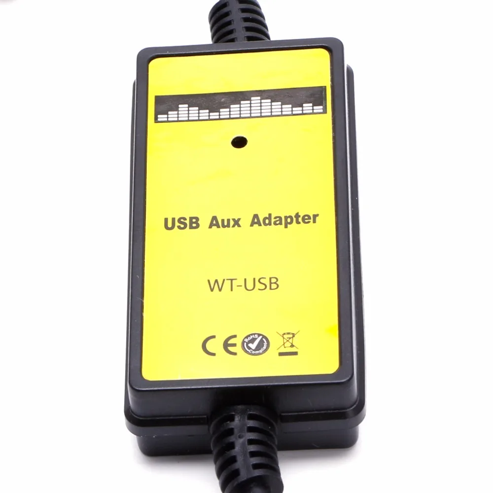 OOTDTY автомобильный аудио CD адаптер переходник MP3 USB интерфейс AUX SD Дата-кабель 2x6