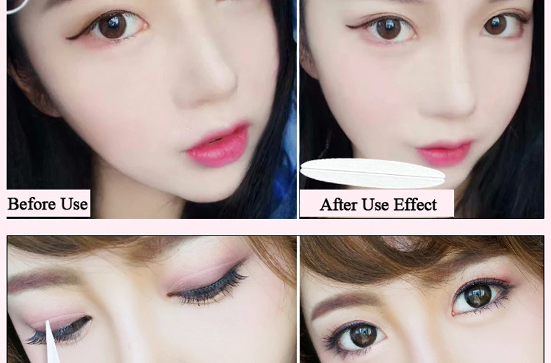 240Pcs/1Lot Natural Invisible Eyelid Paste Stickers Waterproof Makeup Double Eyelid Tape Charm Big Eyes Eyelids Stripes