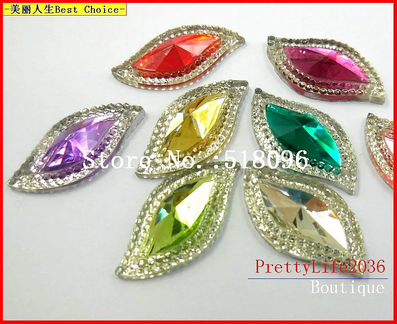 Мы Потрясающие новые Стразы Большой Формы S синий зеленый фиолетовый желтый