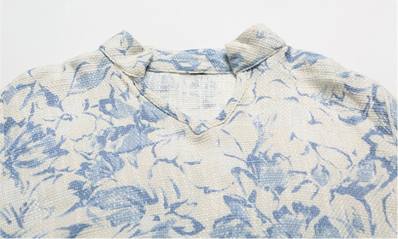 

Original fashion spring and autumn pure cotton poplin three quarter sleeve big hem blouses shirt