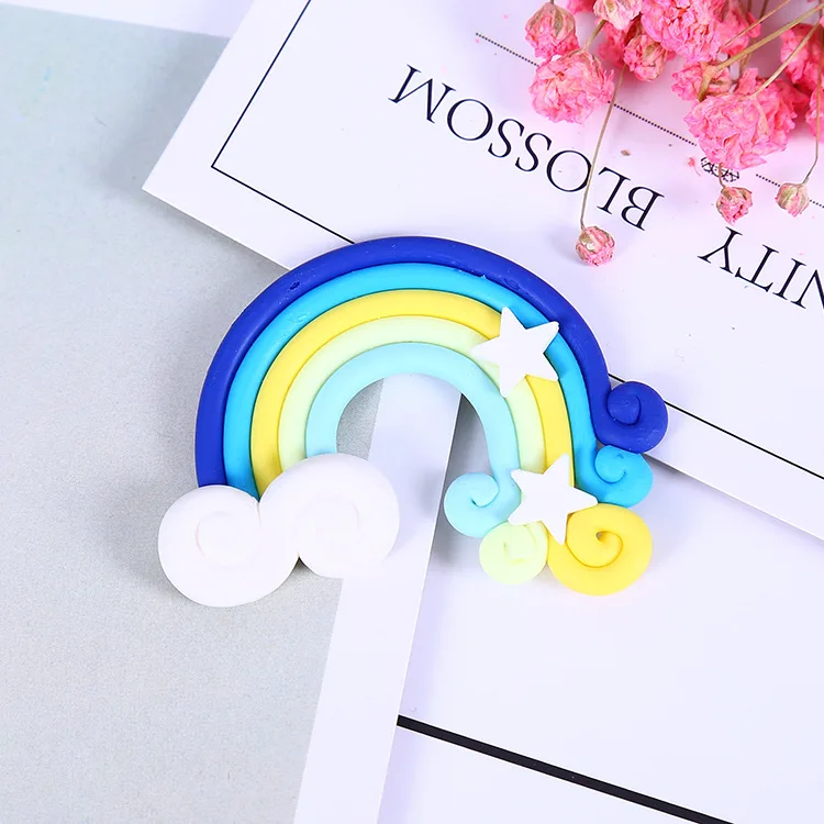 D Радужные амулеты для слизи DIY конфеты полимерный шарик наполнитель дополнение слизи аксессуары игрушки Lizun моделирование глина комплект для детей - Цвет: D