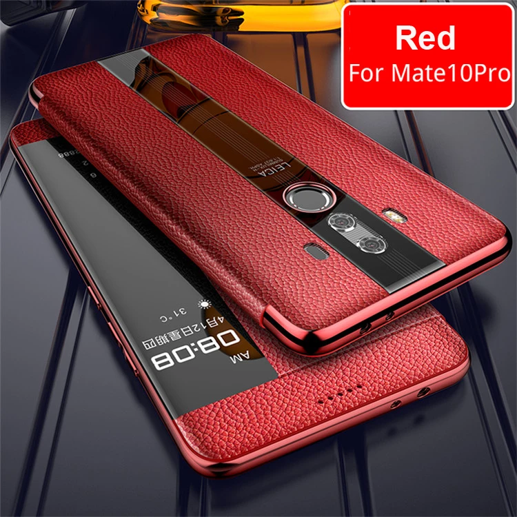Роскошный чехол из натуральной кожи для huawei mate 10 pro чехол mate 10 кожаный флип-чехол для huawei mate 10 Pro mate 9 Защитная крышка