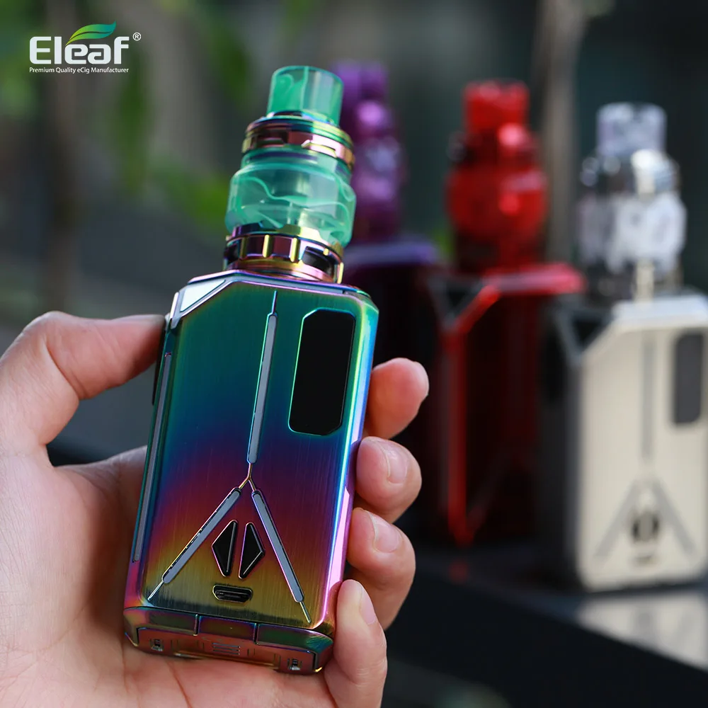 Оригинальный Eleaf Lexicon ELLO Duro Pmma 6 5 мл комплект с 235 Вт Box MOD подходит для Dual 18650 Tank HW Net и