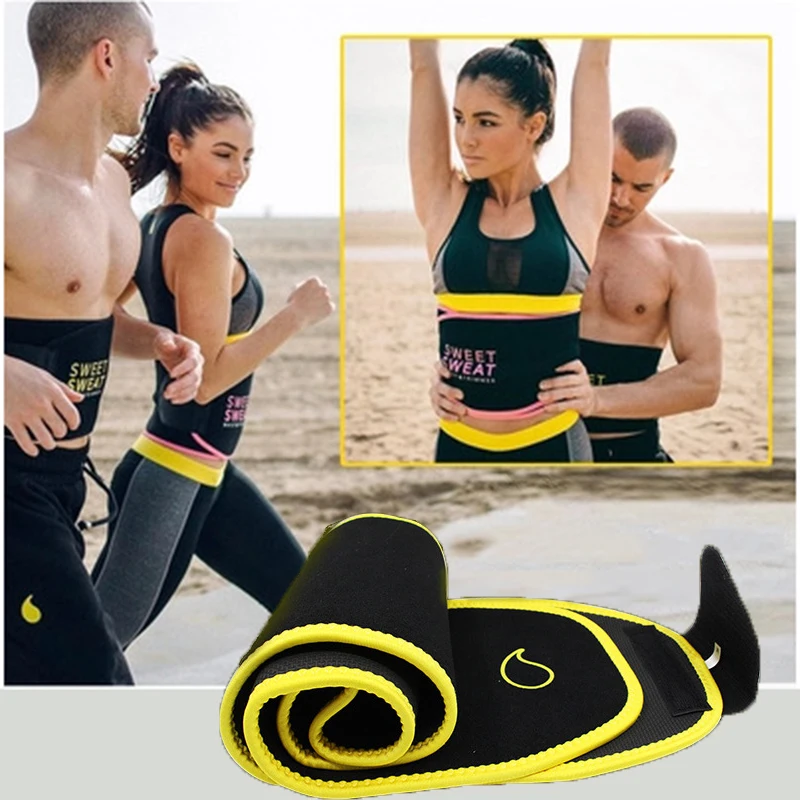 

Women Adjustable Fitness Belt Sweat-absorbent Breathable Sports Sweat Belt Body Shaping Fat Burning Warm Girdle Orthopedic Waist