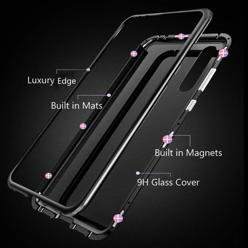 Магнитный флип-чехол BUYFUN для huawei honor 8X, чехол на заднюю панель из закаленного стекла, защитный чехол для honor 8 X X8 honor 8 x