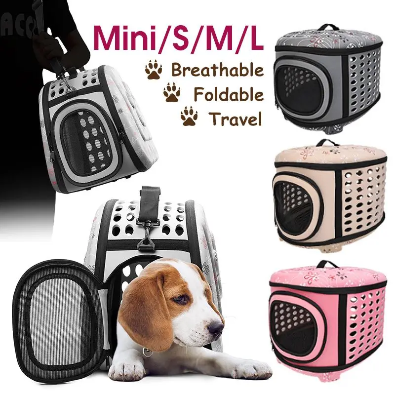 Foldable Premium EVA Pet Carrier Puppy Dog Cat Outdoor Travel Shoulder Bag for Small Dog Pets Soft Dog Kennel Pet Carrier Bag