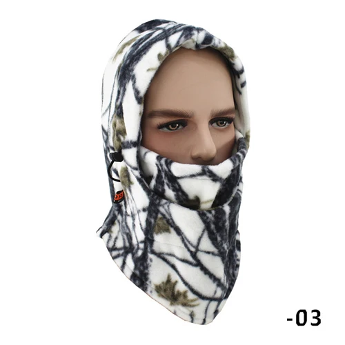 camo 3 Зимние шапки для рыбалки, камуфляжные, камуфляжные, вентилируемые, дышащие, ветронепроницаемые, сохраняющие тепло, маска для лица, для охоты, пеших прогулок, спорта на открытом воздухе, шапка - Цвет: camo 3