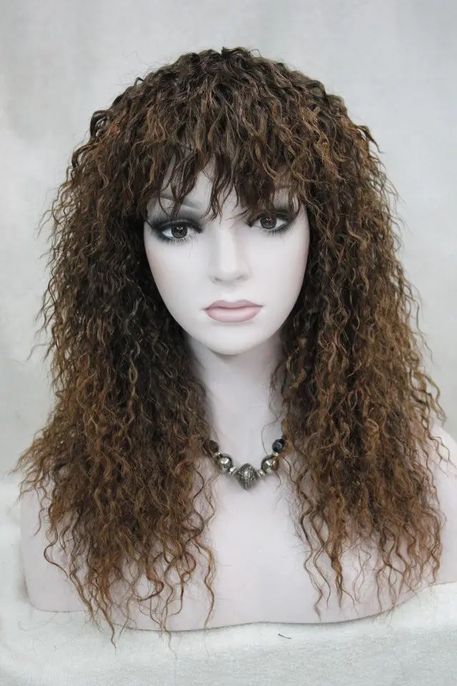 Жаропрочных Партия волосы быстрая доставка&gt&gt&gt Мода Темно-коричневый Смешанная