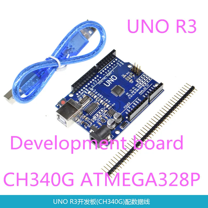 ATMEGA328P-AU макетная плата WAVGAT One UNO R3(CH340G) MEGA328P для Arduino UNO R3+ USB кабель