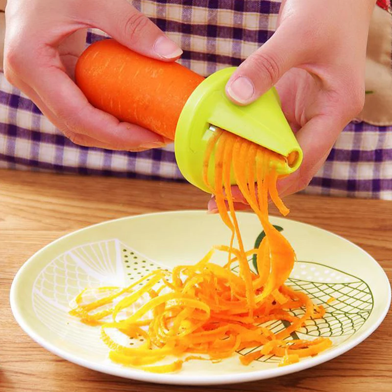 Hifuar Multfuction Portable Vegetables Fruits Graters Plastic Spiral Shaped Shred Process Device Cutter Slicer Peeler Kitchen | Дом и сад