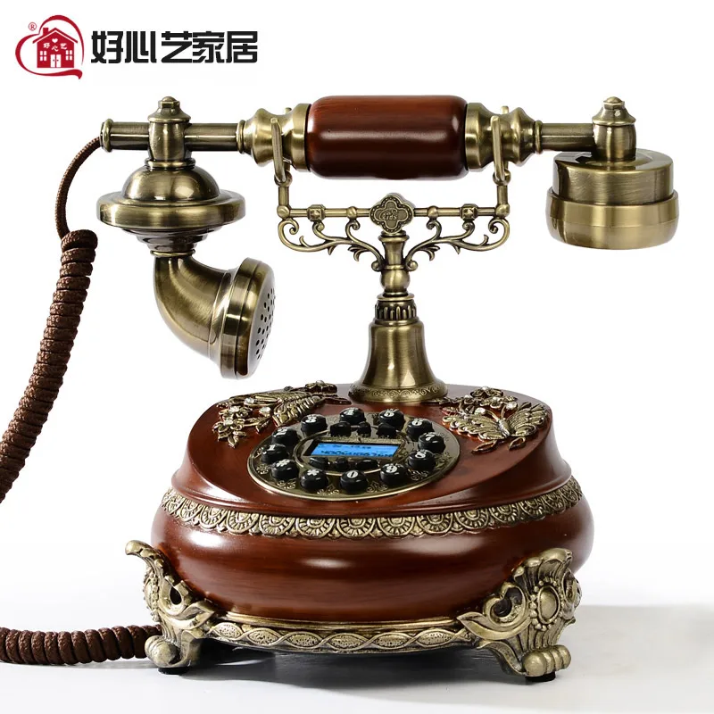 Хорошее искусство европейская античная мода Милый Винтажный домашний телефон