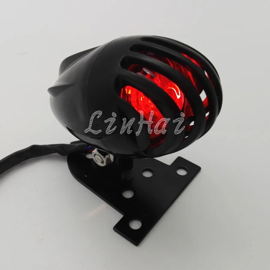 Новый мотоцикл черный Задний мини пули Хвост тормозной светильник для Harley Bobber