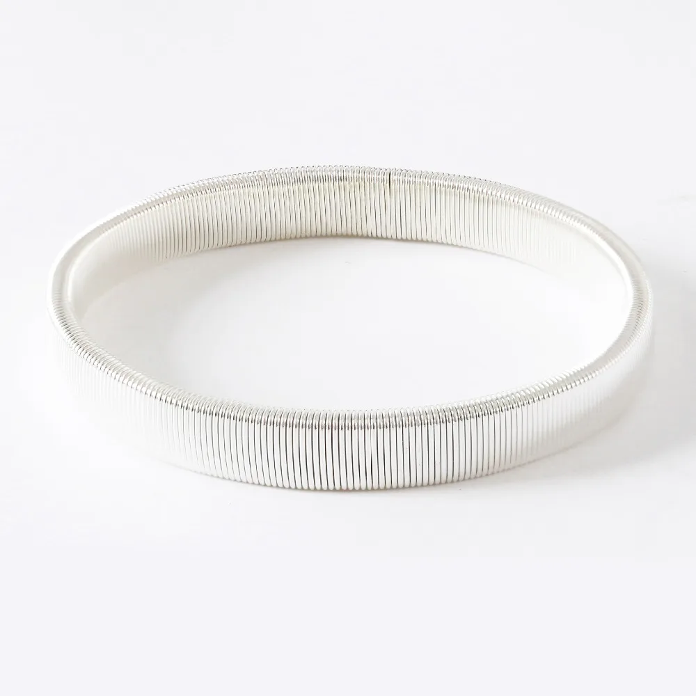 Эластичные Браслеты цепочки для женщин и мужчин золотой цвет серебряный