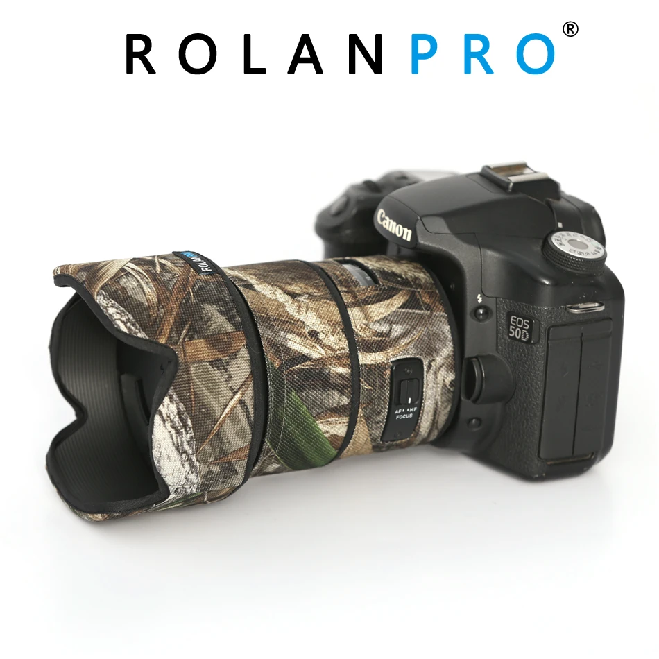 Камуфляжная Защитная крышка для объектива камеры ROLANPRO 50 мм F1.4 DG Canon Nikon|Сумки