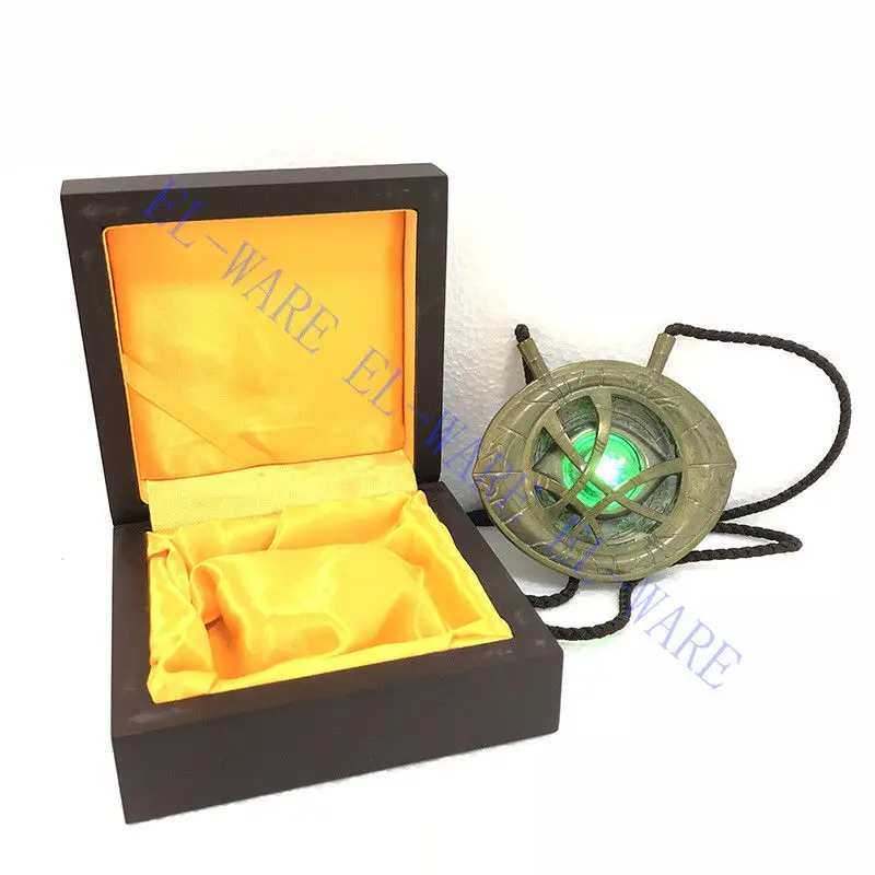 Cattoys 1:1 Doctor stranna Eye Of Agamotto Амулет подвеска экшн фигурка ожерелье светодиодный свет