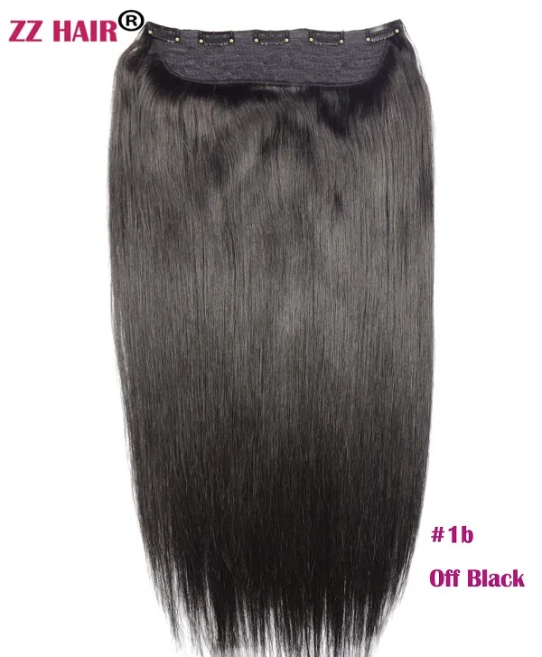 ZZHAIR 80 г 100 г 1" 18" 2" Искусственные волосы одинаковой направленности волос один кусок набор 5 зажимов в человеческие волосы для наращивания 1 шт Натуральные Прямые