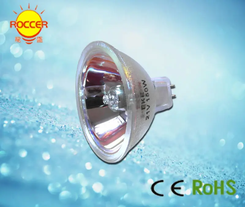 

EKE 21V 150W MR16 GX5.3 базовое Волокно Оптические лампочки граненый отражатель лампа Микроскоп Свет Лампа eke