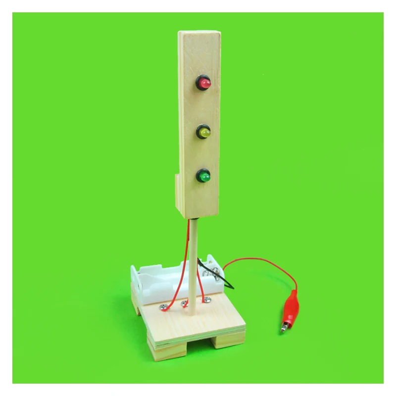 Светофоры DIY Детская физическая игрушка научный декор образовательный