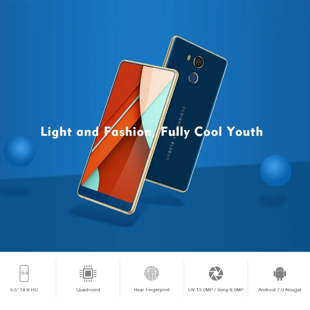 BLUBOO D5 Pro Оперативная память 3 Гб оперативной памяти Встроенная 32 GB отпечатков