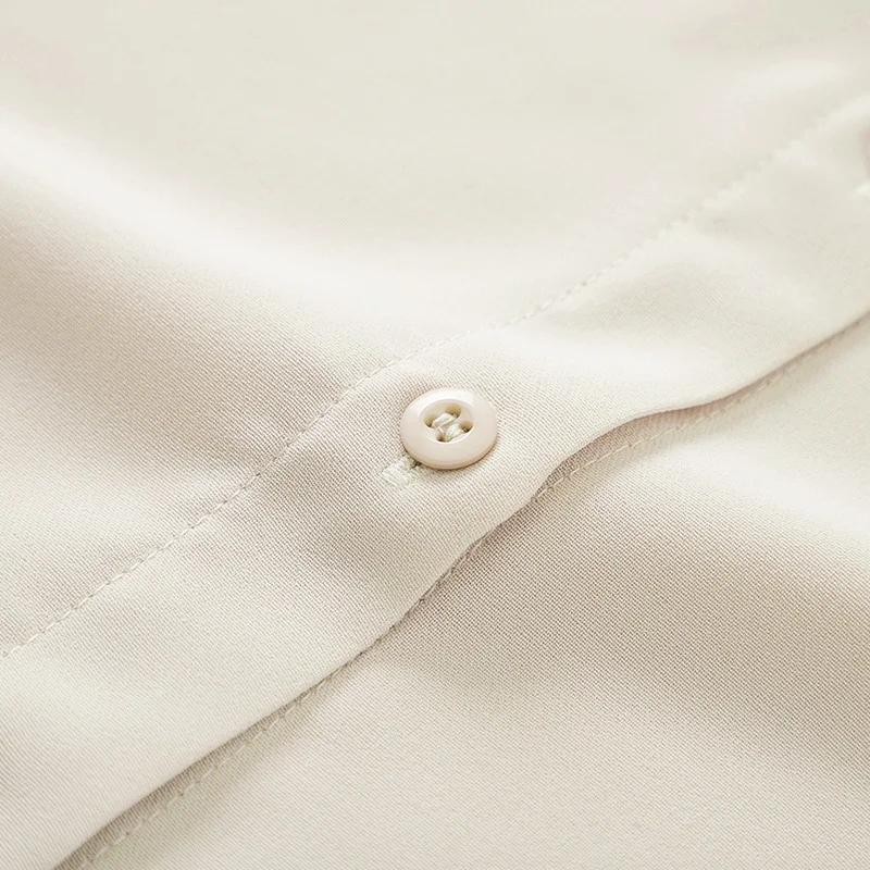 Женская шифоновая рубашка SEMIR с длинным рукавом и воротником в виде листьев